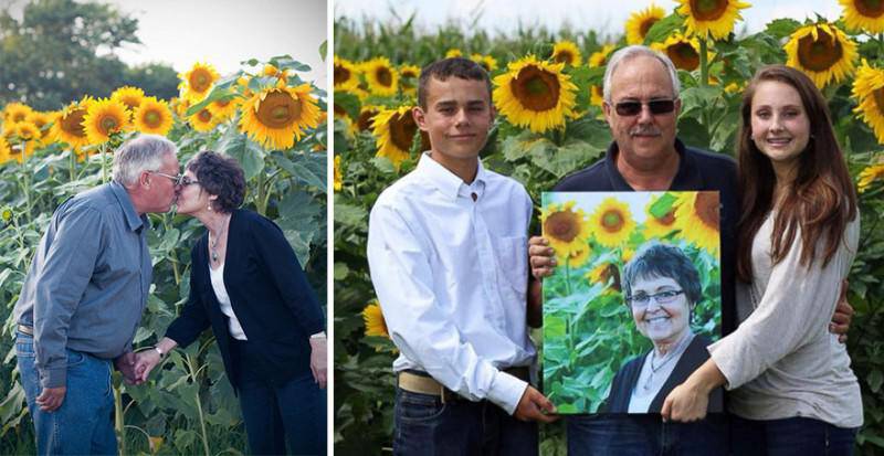 Η απόλυτη ιστορία αγάπης: Φύτεψε 400 στρέμματα ηλιοτρόπιο στη μνήμη της γυναίκας του που έχασε από καρκίνο