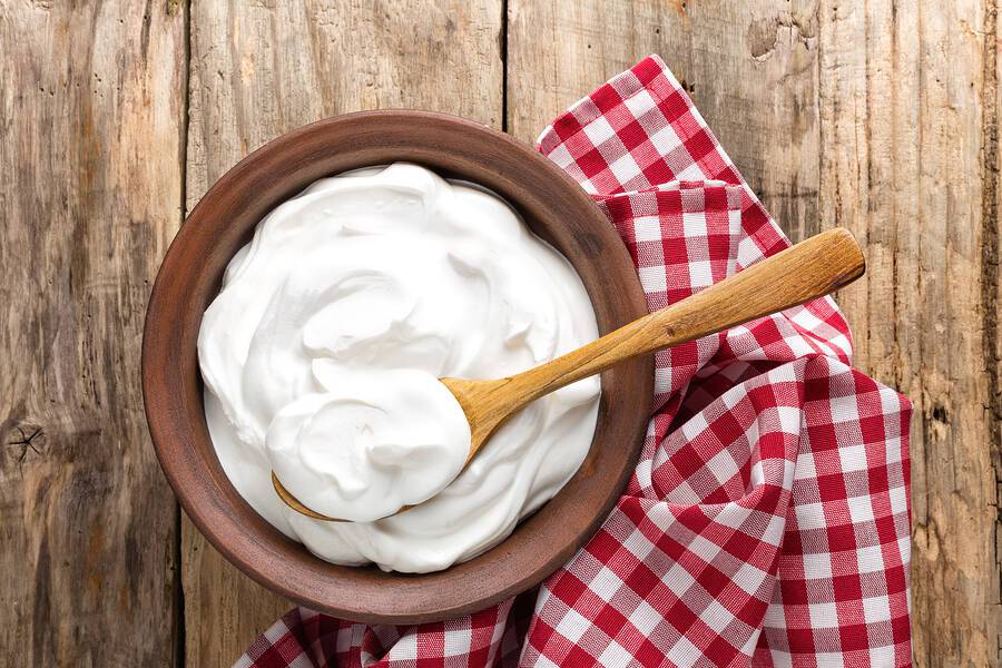 bigstock Homemade yogurt or sour cream 120637973