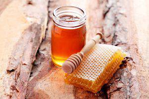 jar of honey with honey comb - food and drink