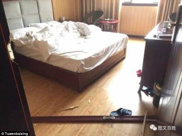 The mother spent a night of stay at a hotel on the third floor with her two sons