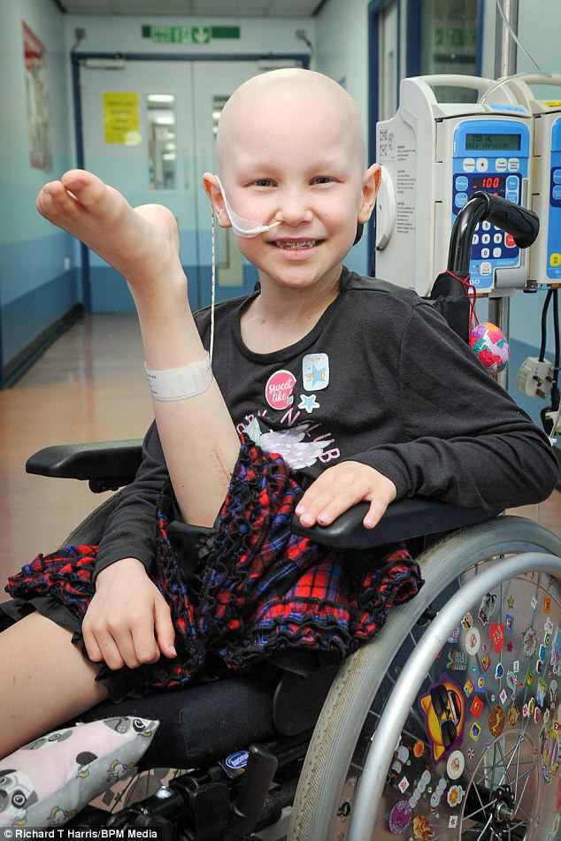 Amelia willÂ be able to put weight on her leg and have a prosthesis fitted in around three months' time, andÂ parishioners at Kingsbury Methodist Church hope to raise around Â£30,000 to ensure that she can have specially-made blades