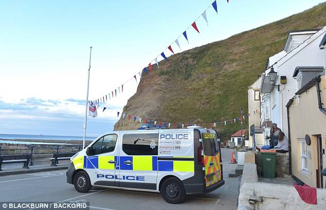 Emergency services rushed to the scene and are understood to be searching for more victims. The beach where the rocks fell has now been closed to the public