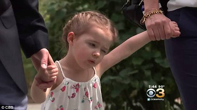 Now three-years-old, the tumor has disappeared and Gianna is preparing to attend preschool