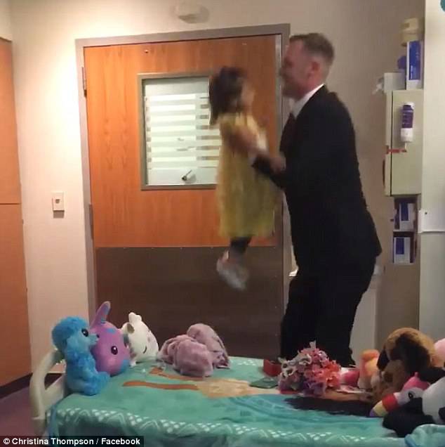 A Georgia father and his two-year-old daughter shared a special dance on her last day of chemotherapy
