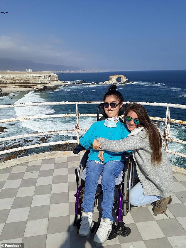 The Chilean government temporary halted collection of an import tax for a period of 30 days that is owed byÃÂ Maria Luz Pierantoni (pictured in the wheelchair)