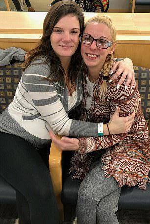 Dana, pictured with her older sister Lydia, is the youngest of nine children and said she just wants to be a wonderful mother