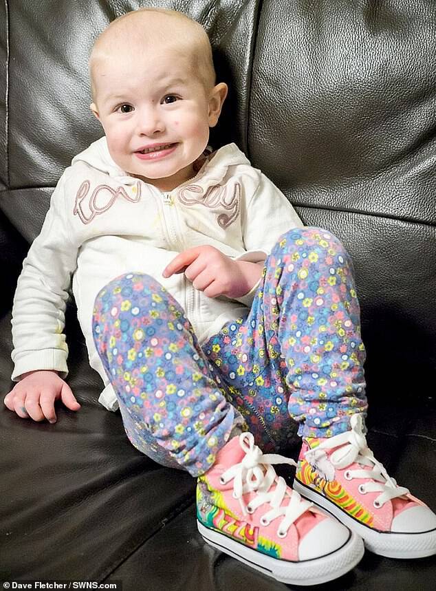 Izzy spent her second birthday in Birmingham Children's Hospital waiting to have a procedure to sample her bone marrow