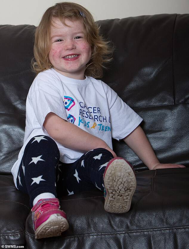 Izzy was diagnosed quickly and her parents say she has coped well with treatment, suffering very few setbacks or unplanned hospital admissions