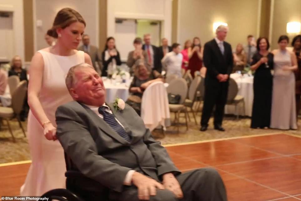 The father-daughter dance routine brought everyone in the room to tears, including Jim